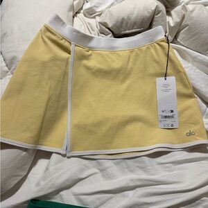 ALO Yoga Yellow Mini Skirt